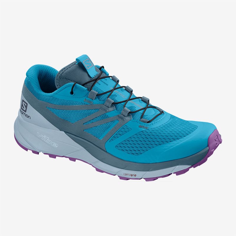 Achat Salomon Running Femme Salomon SENSE RIDE 2 W Bleu Paris